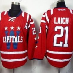 Washington Capitals #21 Brooks Laich 2015 Talvi Klassinen Punainen Paita – Miesten