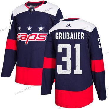 Washington Capitals #31 Philipp Grubauer Laivastonsininen Aito 2018 Stadium Series Ommeltu NHL Paita – Nuoret