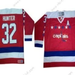 Washington Capitals #32 Dale Hunter Punainen All-Star Retro CCM Paita – Miesten