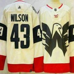 Washington Capitals #43 Tom Wilson Valkoinen 2023 Stadium Series Ommeltu Paita – Miesten