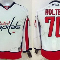 Washington Capitals #70 Braden Holtby 2015 Valkoinen Paita – Lasten