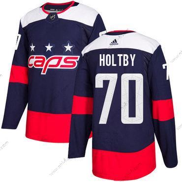 Washington Capitals #70 Braden Holtby Laivastonsininen Aito 2018 Stadium Series Ommeltu NHL Paita – Nuoret