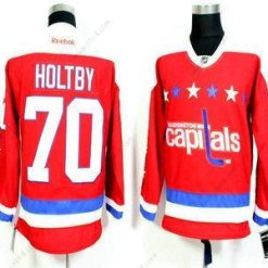 Washington Capitals #70 Braden Holtby Punainen Vieras Reebok Jääkiekko Paita – Miesten