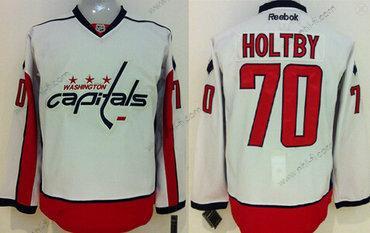 Washington Capitals #70 Braden Holtby Valkoinen Paita – Miesten