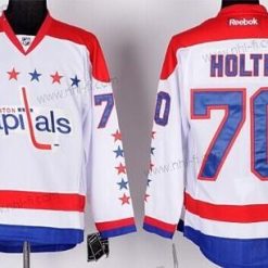 Washington Capitals #70 Braden Holtby Valkoinen Vieras Paita – Miesten