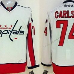 Washington Capitals #74 John Carlson Valkoinen Paita – Miesten