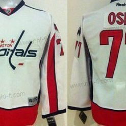 Washington Capitals #77 T. J. Oshie Kolmas Valkoinen NHL Reebok Paita – Nuoret