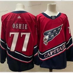 Washington Capitals #77 T. J. Oshie Punainen 2021 Retro Ommeltu NHL Paita – Miesten