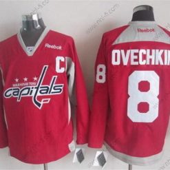 Washington Capitals #8 Alex Ovechkin 2014 Training Punainen Paita – Miesten