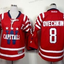 Washington Capitals #8 Alex Ovechkin 2015 Talvi Klassinen Punainen Paita – Lasten