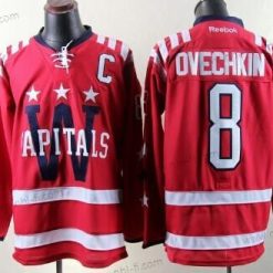 Washington Capitals #8 Alex Ovechkin 2015 Talvi Klassinen Punainen Paita – Miesten