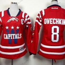 Washington Capitals #8 Alex Ovechkin 2015 Talvi Klassinen Punainen Paita – Naisten