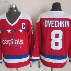 Washington Capitals #8 Alex Ovechkin Punainen All-Star Retro CCM Paita – Miesten