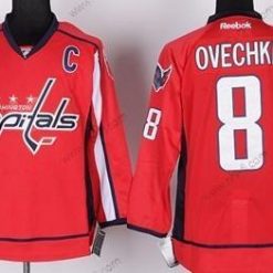 Washington Capitals #8 Alex Ovechkin Punainen Paita – Miesten