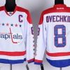 Washington Capitals #8 Alex Ovechkin Valkoinen Vieras Paita – Miesten