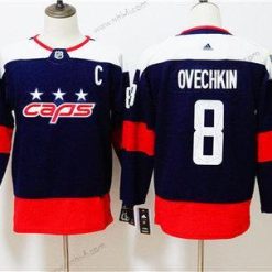 Washington Capitals #8 Alexander Ovechkin Laivastonsininen 2018 NHL Stadium Series Paita – Nuoret