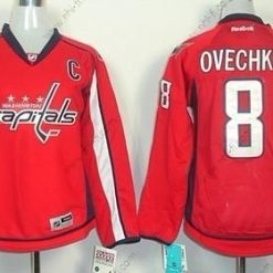 Washington Capitals #8 Alexander Ovechkin Punainen Paita – Naisten