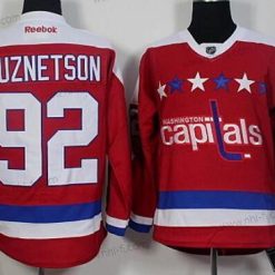 Washington Capitals #92 Evgeny Kuznetsov Punainen Vaihtopaita Reebok Premier Paita – Miesten