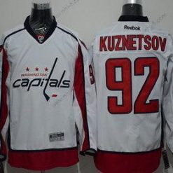 Washington Capitals #92 Evgeny Kuznetsov Reebok Valkoinen Kolmas Jääkiekko Paita – Miesten