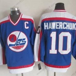 Winnipeg Jets #10 Dale Hawerchuk 1979-80 Sininen CCM Vintage Paita – Miesten