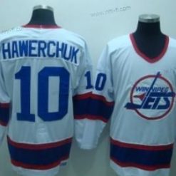 Winnipeg Jets #10 Dale Hawerchuk Valkoinen Retro CCM Paita – Miesten