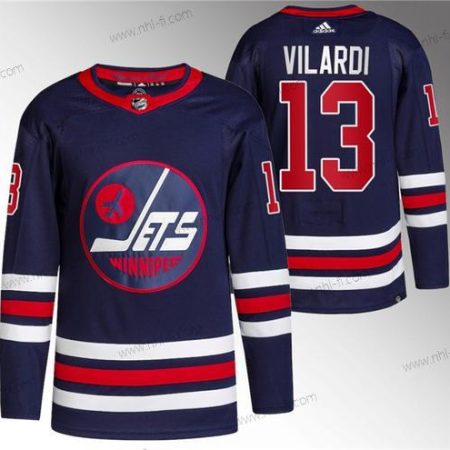 Winnipeg Jets #13 Gabriel Vilardi 2021-22 Laivastonsininen Ommeltu Paita – Miesten