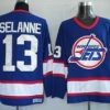 Winnipeg Jets #13 Teemu Selanne Laivastonsininen Sininen Retro CCM Paita – Miesten