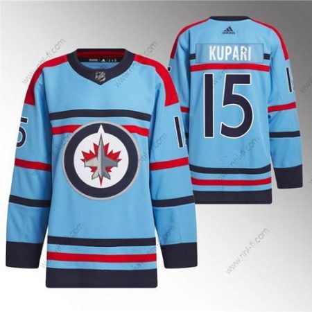 Winnipeg Jets #15 Rasmus Kupari Sininen Vuosipäivä Primegreen Ommeltu Paita – Miesten