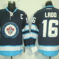 Winnipeg Jets #16 Andrew Ladd Laivastonsininen Sininen Paita – Miesten