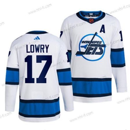 Winnipeg Jets #17 Adam Lowry Valkoinen 2022-23 Käänteinen Retro Ommeltu Paita – Miesten