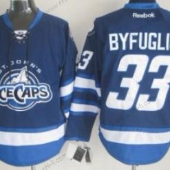 Winnipeg Jets #33 Dustin Byfuglien 2012 Sininen Ice Caps Paita – Miesten