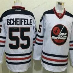 Winnipeg Jets #55 Mark Scheifele Valkoinen 2017 Talvi Klassinen Ommeltu NHL Reebok Jääkiekko Paita – Miesten