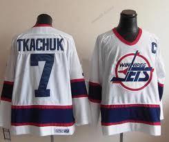 Winnipeg Jets #7 Keith Tkachuk Valkoinen Retro CCM Paita – Miesten