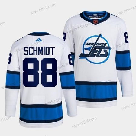 Winnipeg Jets #88 Nate Schmidt Valkoinen 2022 Käänteinen Retro Ommeltu Paita – Miesten