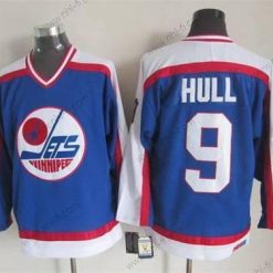 Winnipeg Jets #9 Bobby Hull 1979-80 Sininen CCM Vintage Paita – Miesten