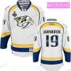 WoNashville Predators #19 Calle Jarnkrok Valkoinen 2017 Stanley Cup Finals Patch Ommeltu NHL Reebok Jääkiekko Paita – Miesten