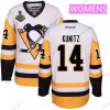 WoPittsburgh Penguins #14 Chris Kunitz Valkoinen Vieras 2017 Stanley Cup Finals Patch Ommeltu NHL Reebok Jääkiekko Paita – Miesten