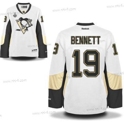 WoPittsburgh Penguins #19 Beau Bennett Valkoinen Road 2017 Stanley Cup NHL Finals Patch Paita – Miesten